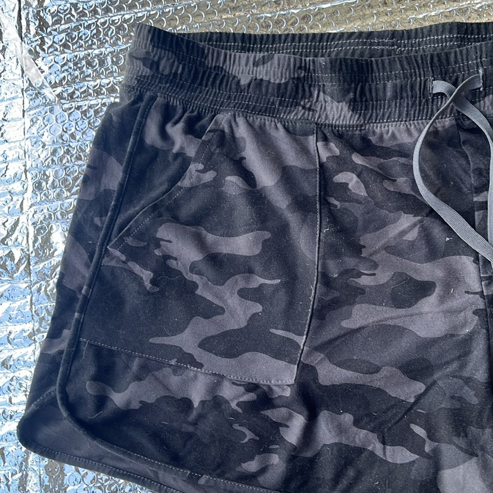 Black Camo Women's Shorts - Picture 3 of 5